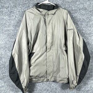 Footjoy Jacket Mens XL Gray Black Full Zip Lined Golf Wind Water Proof‎ Dryjoys